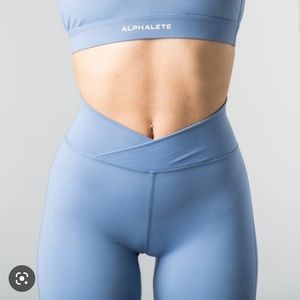 Alphalete Blue High-Waisted Leggings